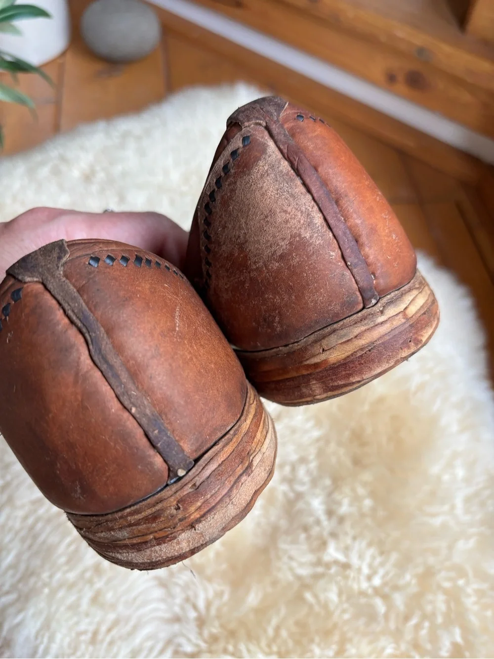 Vintage Handmade Indian Leather Juttis